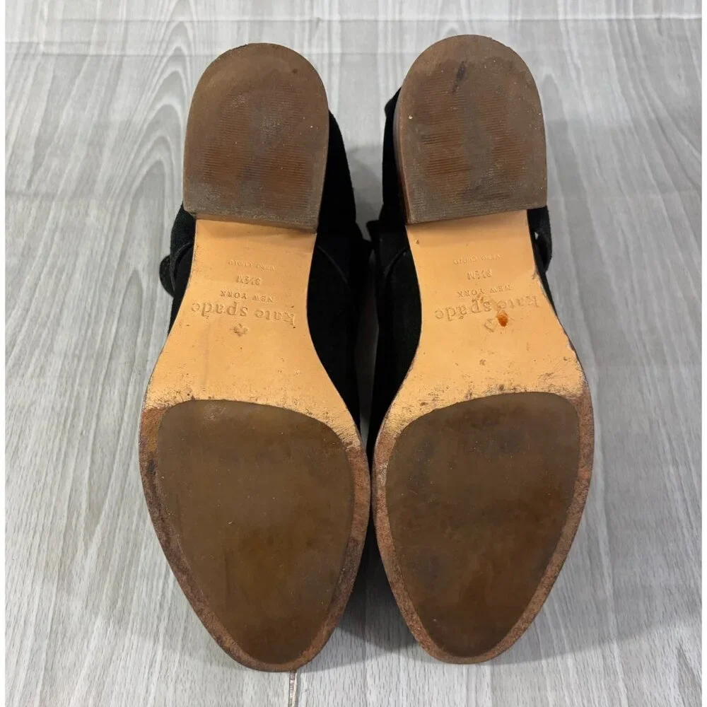 Kate Spade New York Polly suede Booties size 8.5 M color black